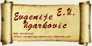 Evgenije Ugarković vizit kartica